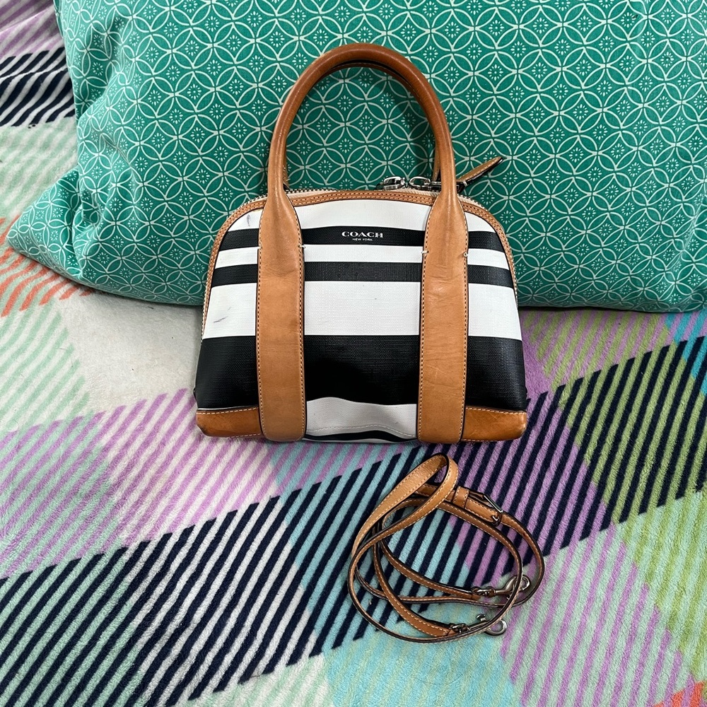 Coach color block mini Preston dome